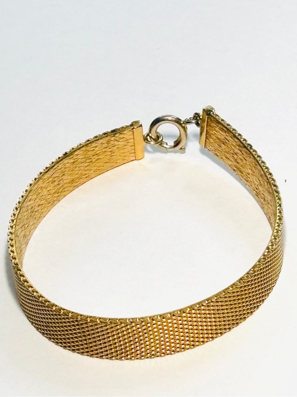 Grossé Signed Vintage Gold Tone Milanese Mesh Bracelet Christian Dior 7.25” MCM